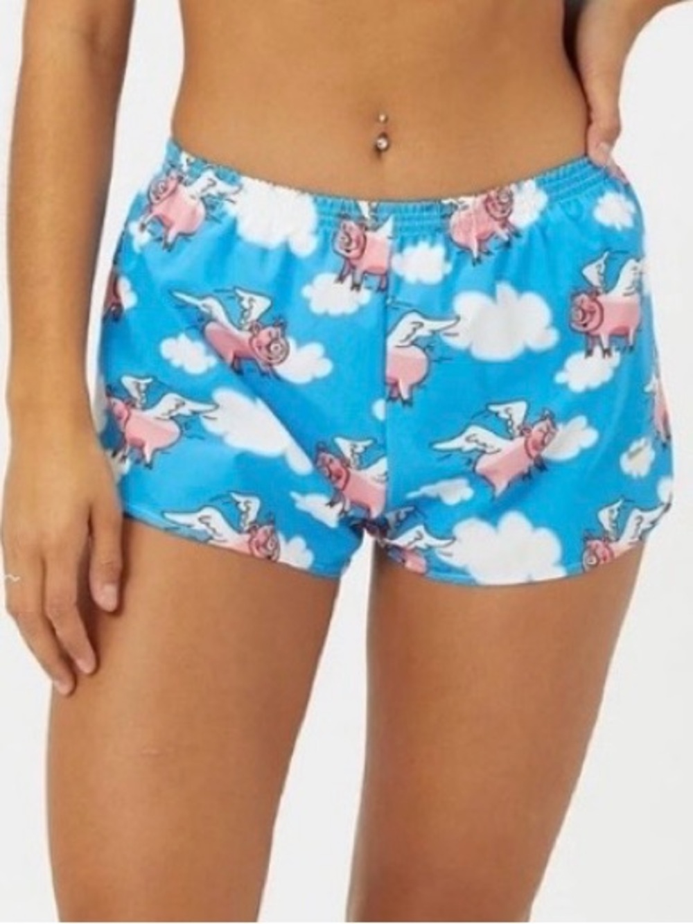 B.O.A. Stretch Elite 1” Split Short - Flying Pigs